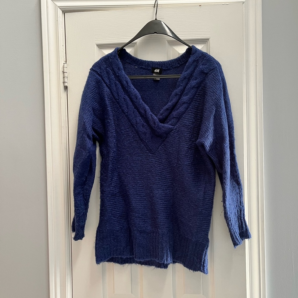 Blue Knit Sweater